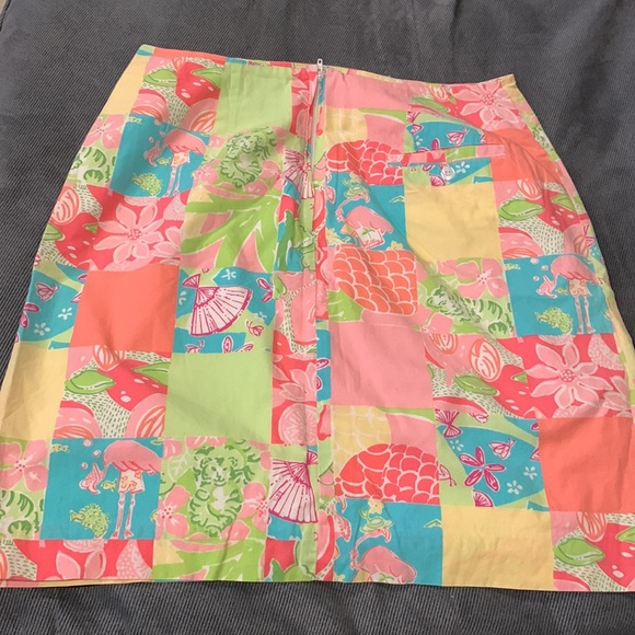Lilly Pulitzer vintage skirt, rare pattern, SZ 6 - Picture 3 of 6